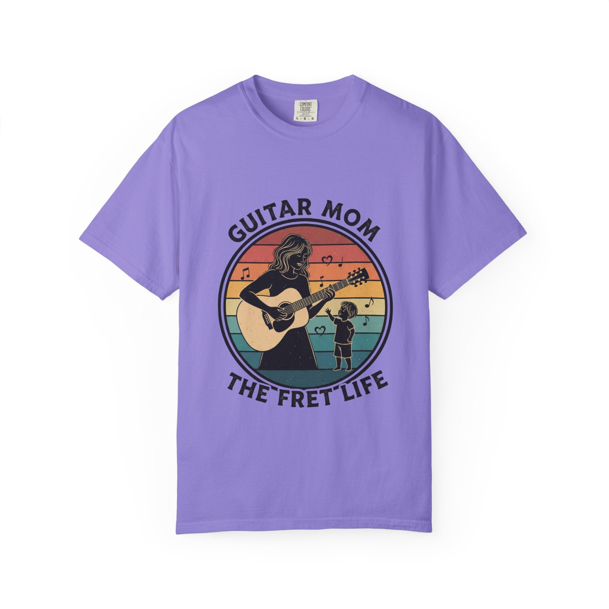 Guitar Mom: The Fret Life Acoustic Silhouette Tee