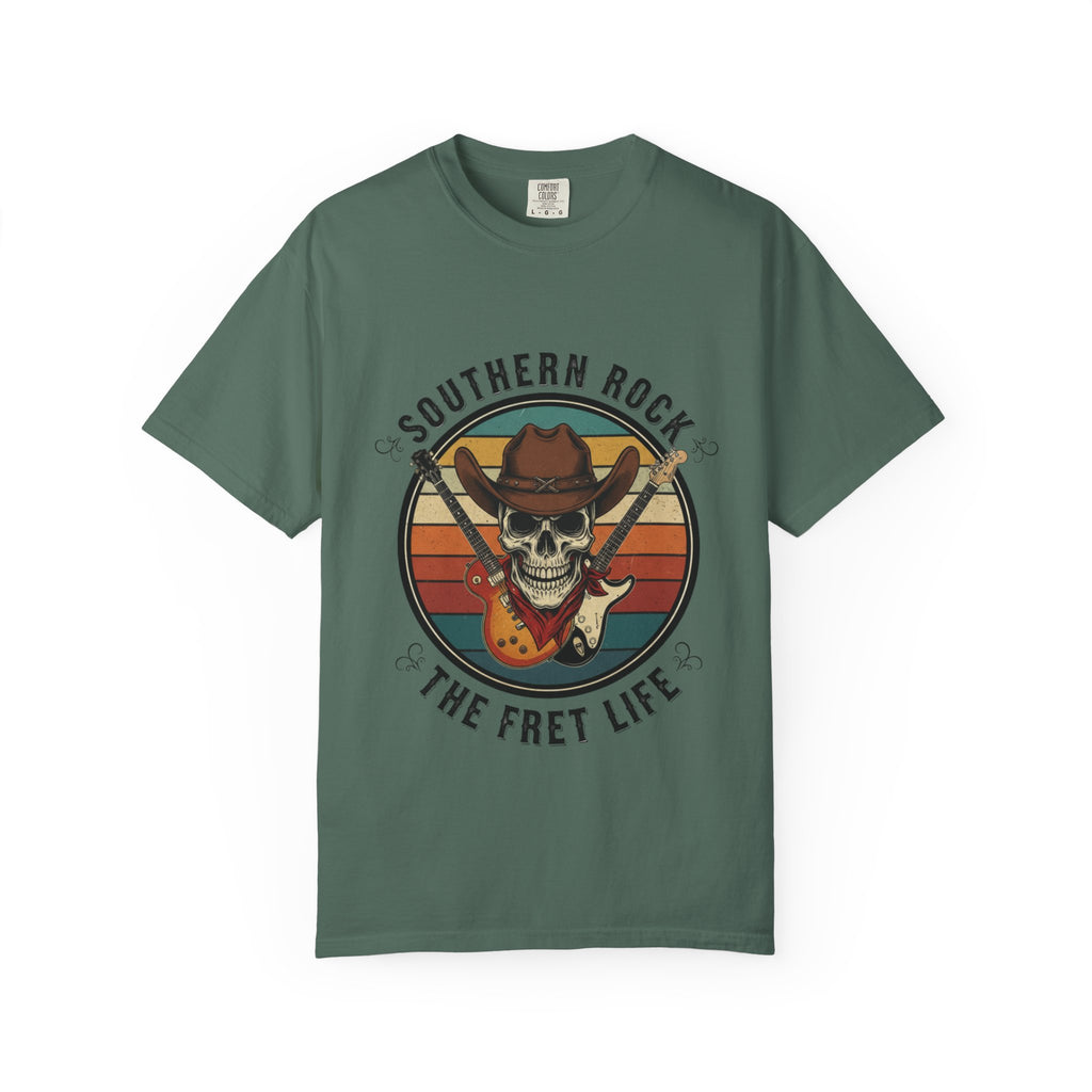 Southern Rock Skull: The Fret Life Outlaw Tee