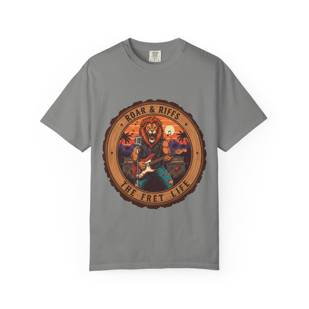 Roar & Riffs: The Lion Rock Star Fret Life Tee