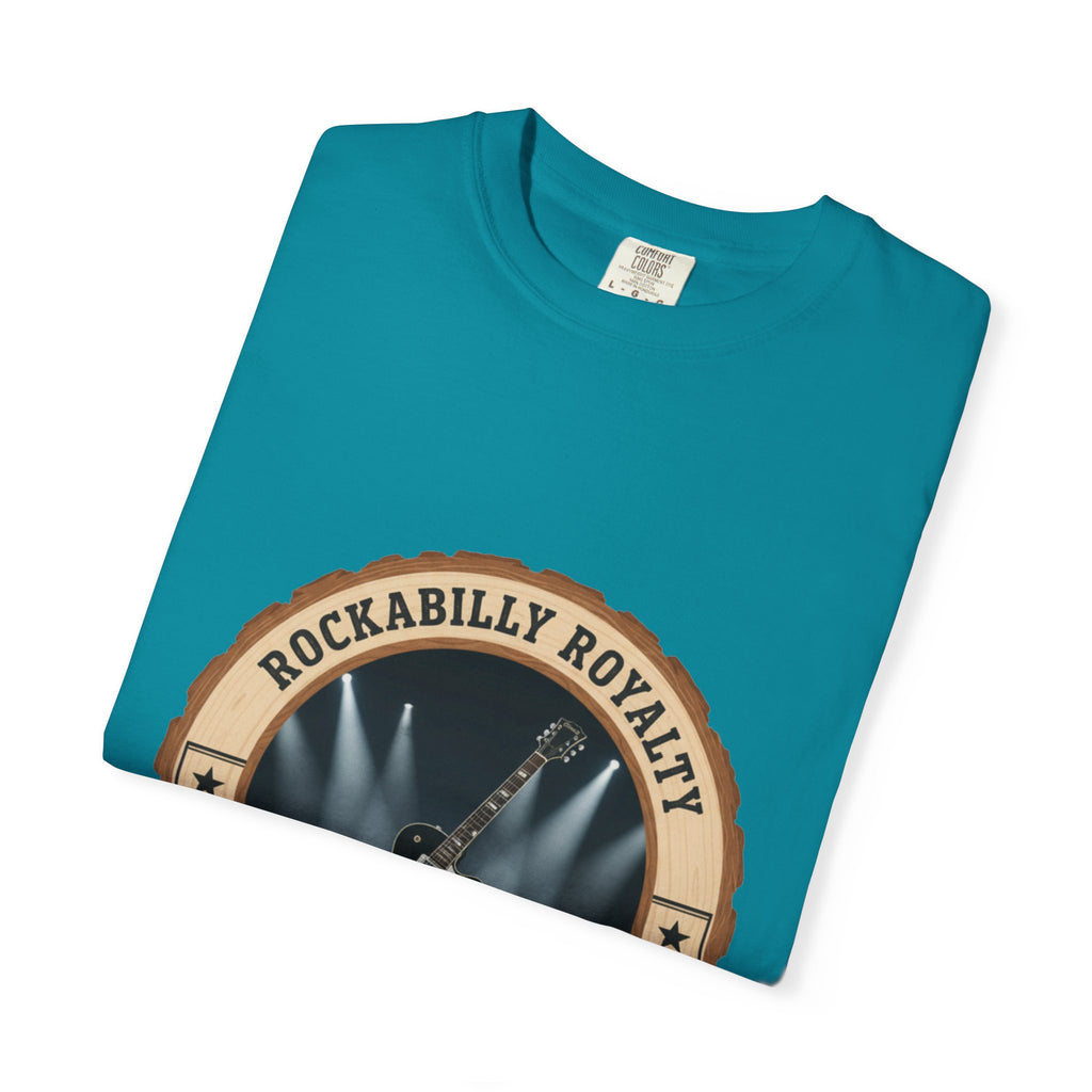 Rockabilly Royalty Tee | Gretsch Duo Jet Falcon Electric Guitar Shirt