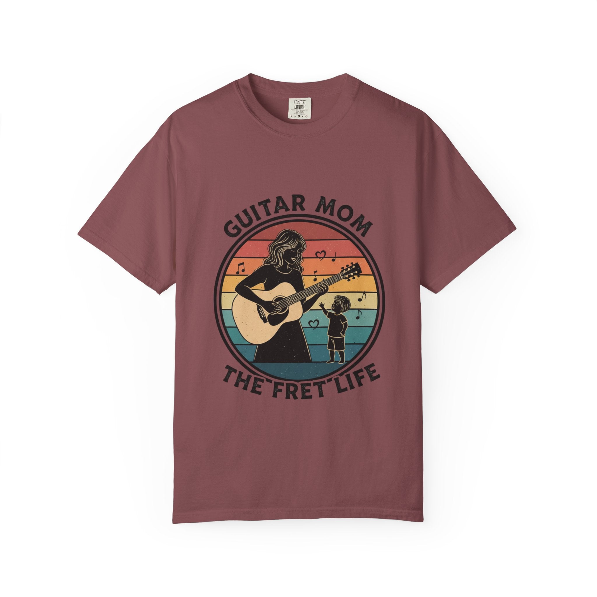Guitar Mom: The Fret Life Acoustic Silhouette Tee