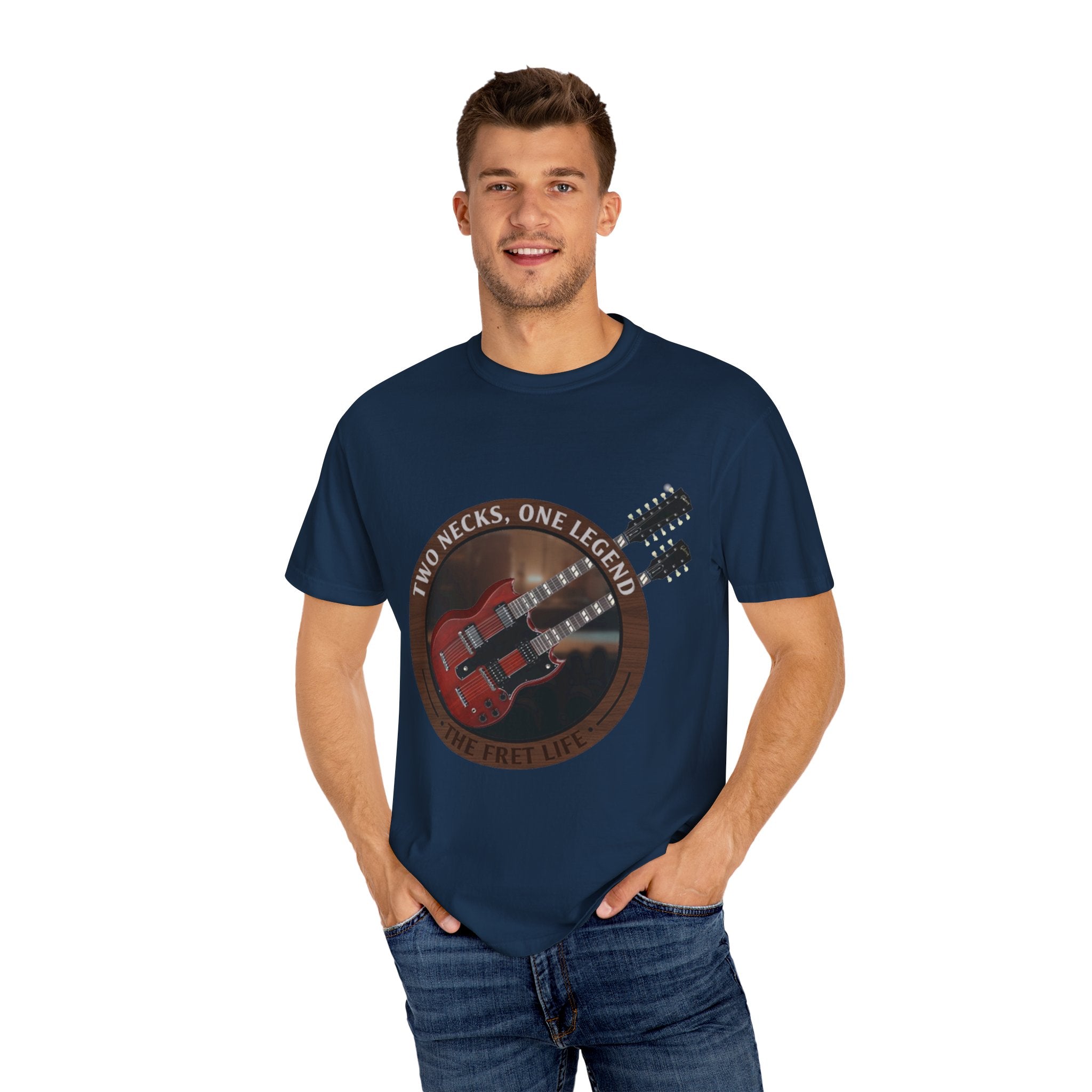 Double Neck T-Shirt | LZ Guitar Legend Tee