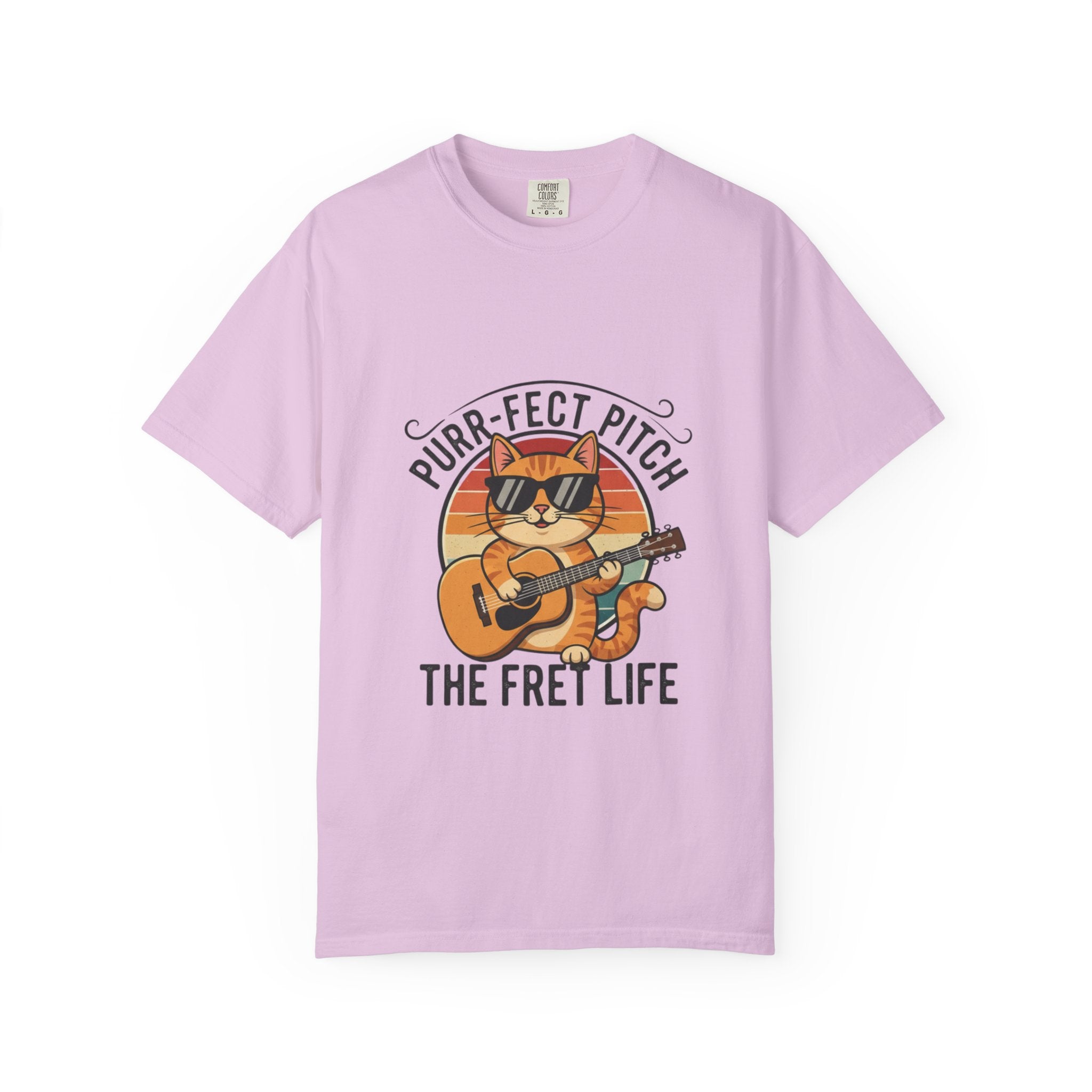Purr-Fect Pitch: The Cool Cat Fret Life Tee