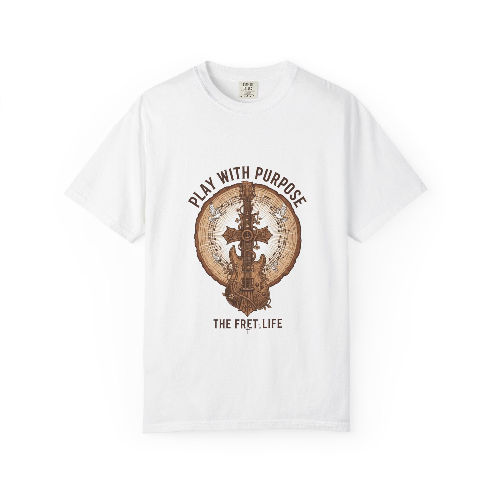 Play With Purpose Christian T-Shirt | Music Ministry Guitar Tee