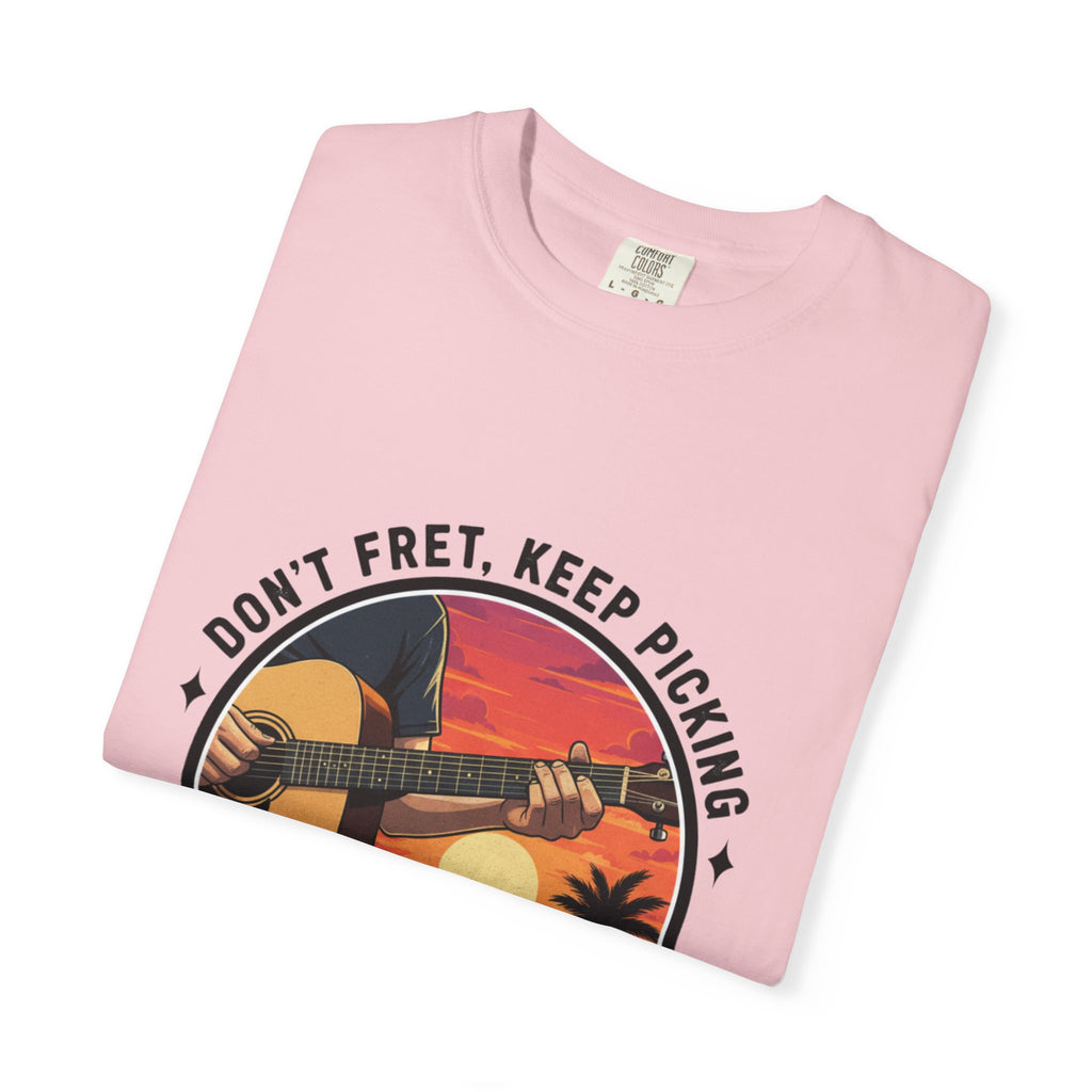 Don't Fret, Keep Picking: Island Sunset Guitar Tee