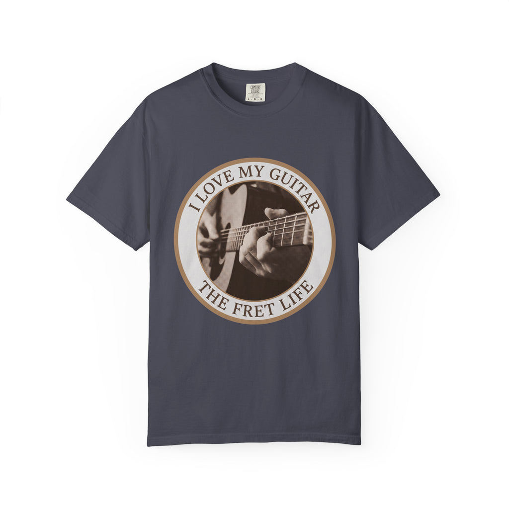 Love My Guitar Badge T-Shirt