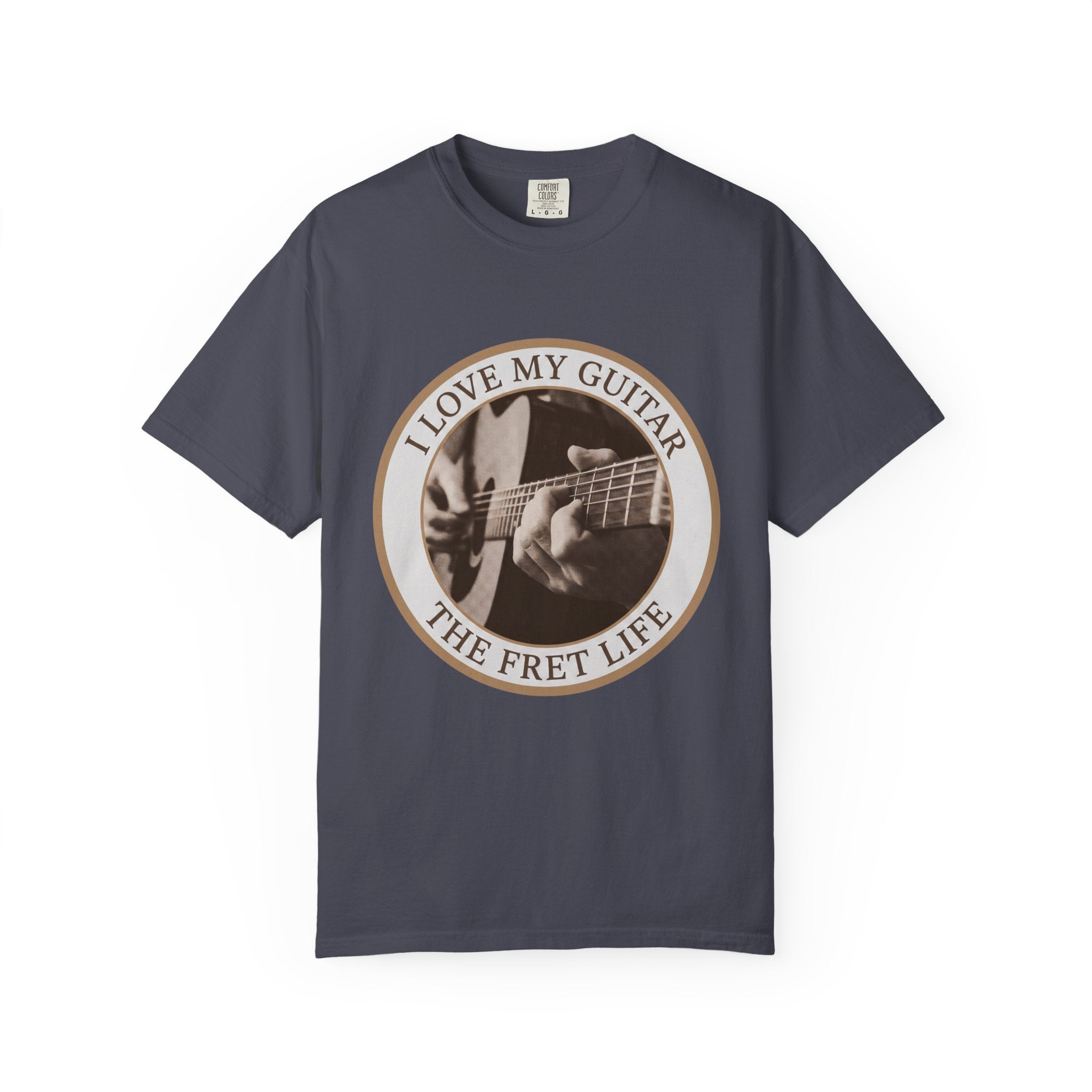 Love My Guitar Badge T-Shirt