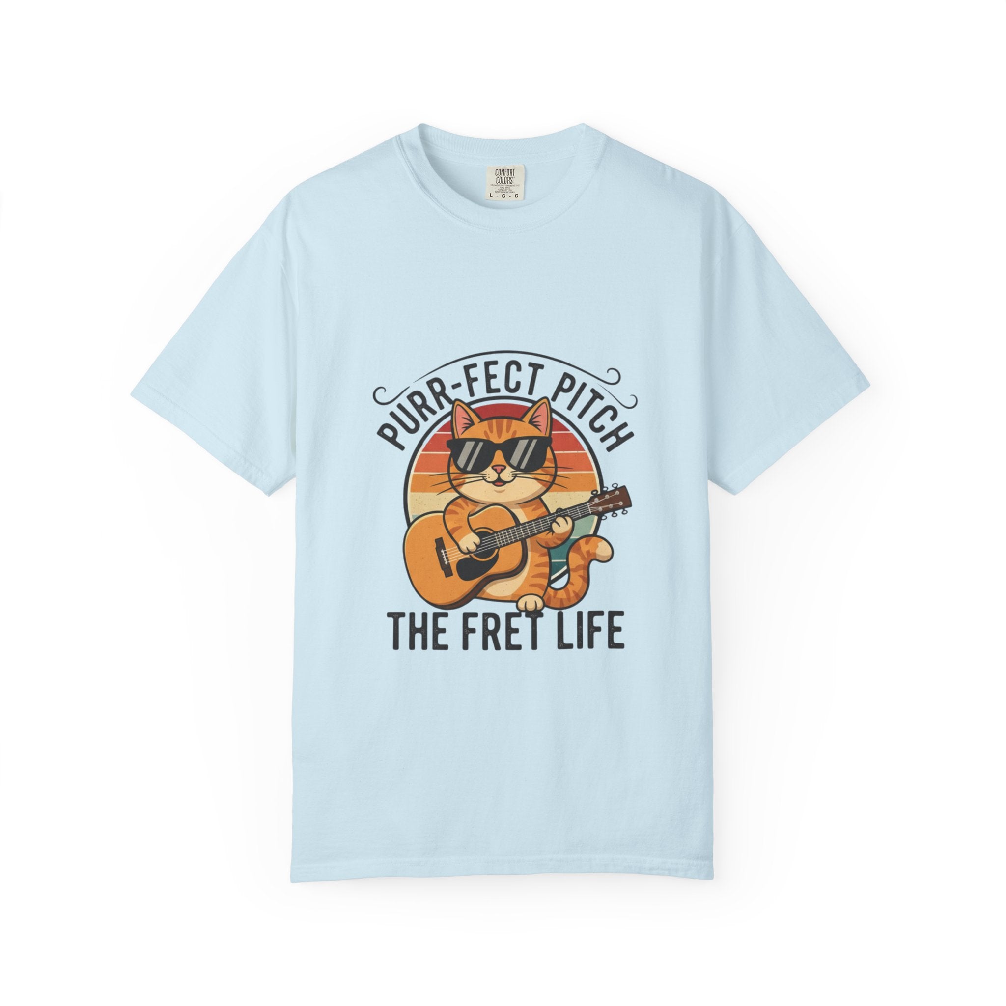 Purr-Fect Pitch: The Cool Cat Fret Life Tee