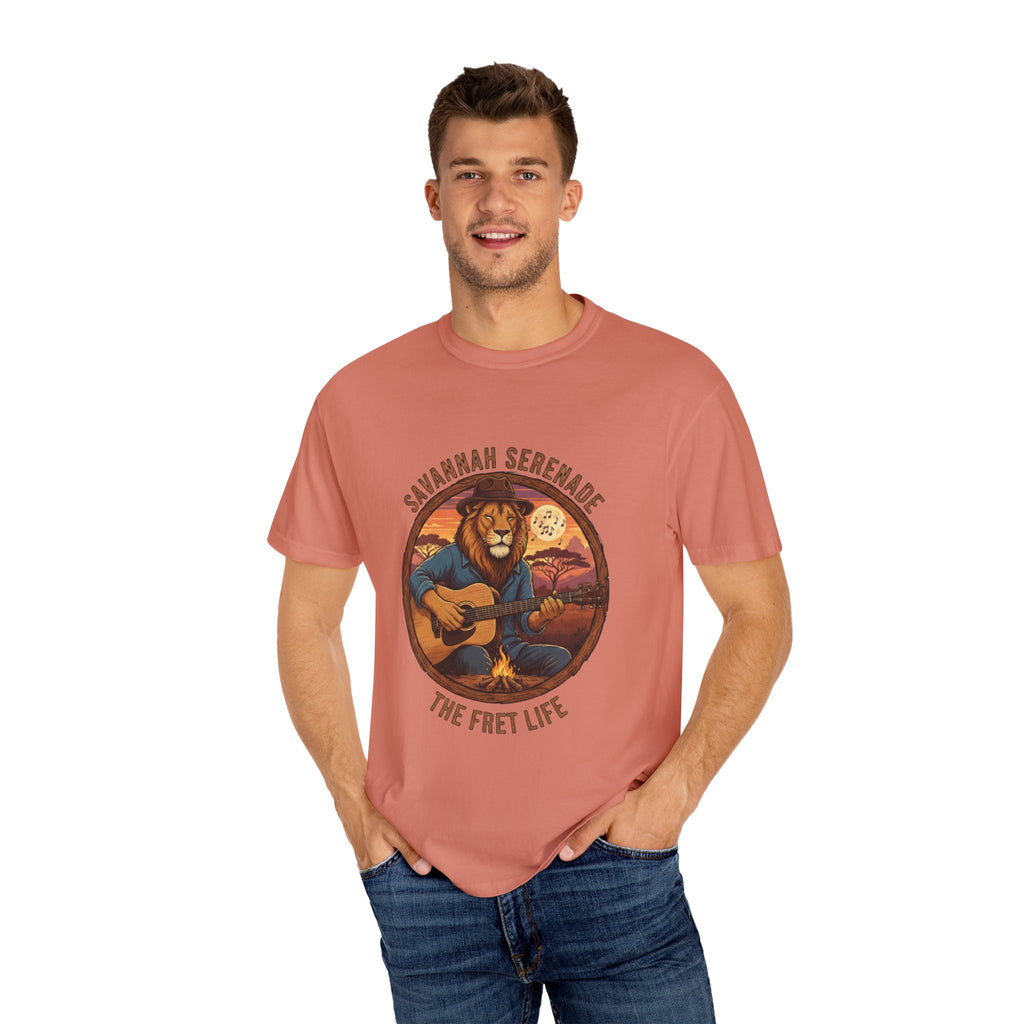 Savannah Serenade: The King of the Jungle's Fret Life Tee