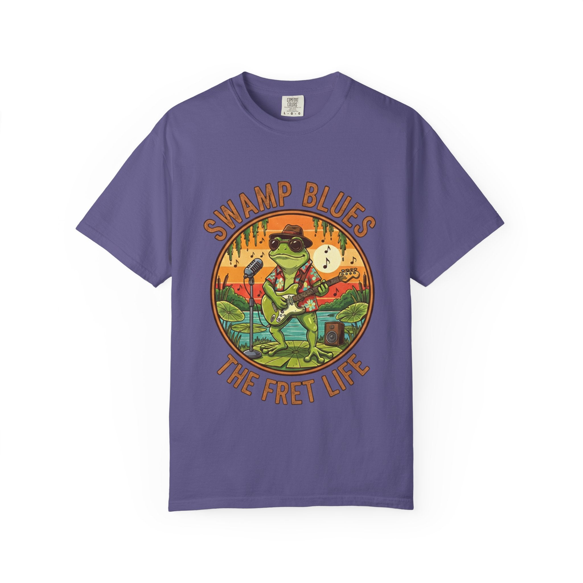 Swamp Blues: Ribbitin' Riffs Fret Life Tee