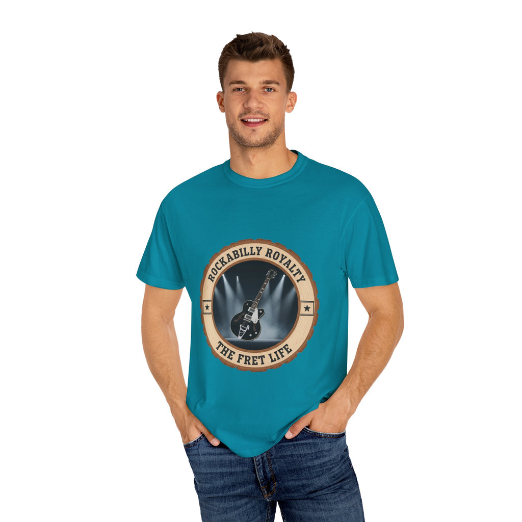 Rockabilly Royalty Tee | Gretsch Duo Jet Falcon Electric Guitar Shirt