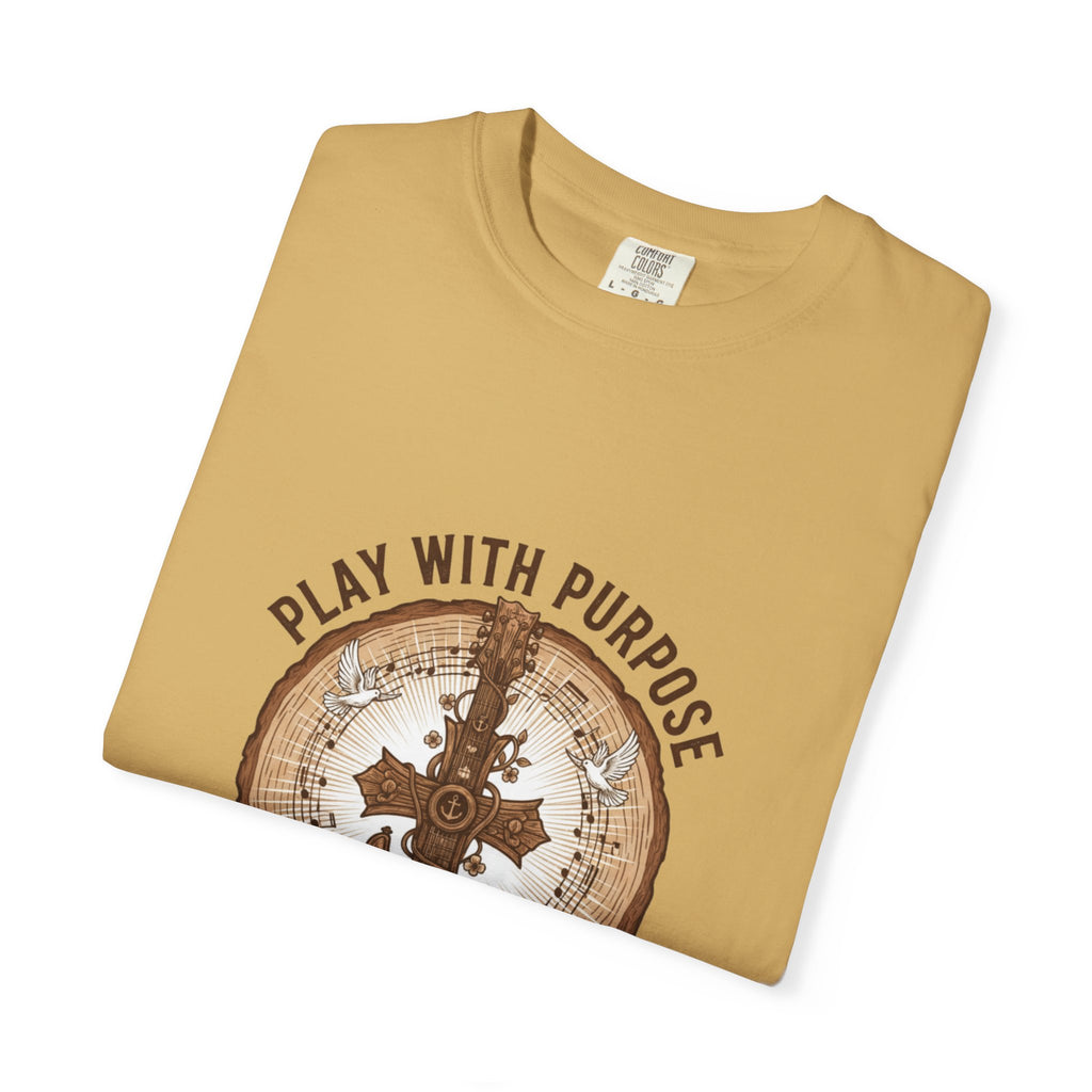 Play With Purpose Christian T-Shirt | Music Ministry Guitar Tee