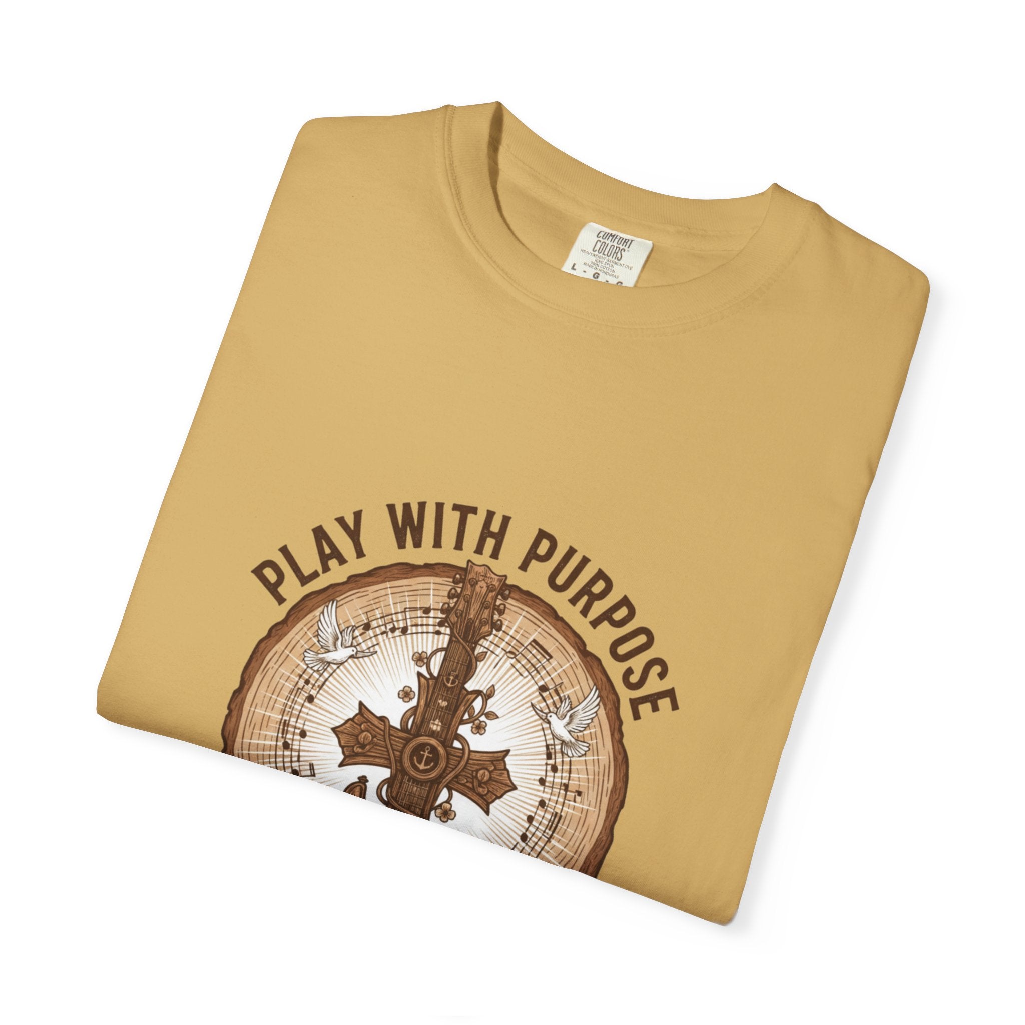 Play With Purpose Christian T-Shirt | Music Ministry Guitar Tee