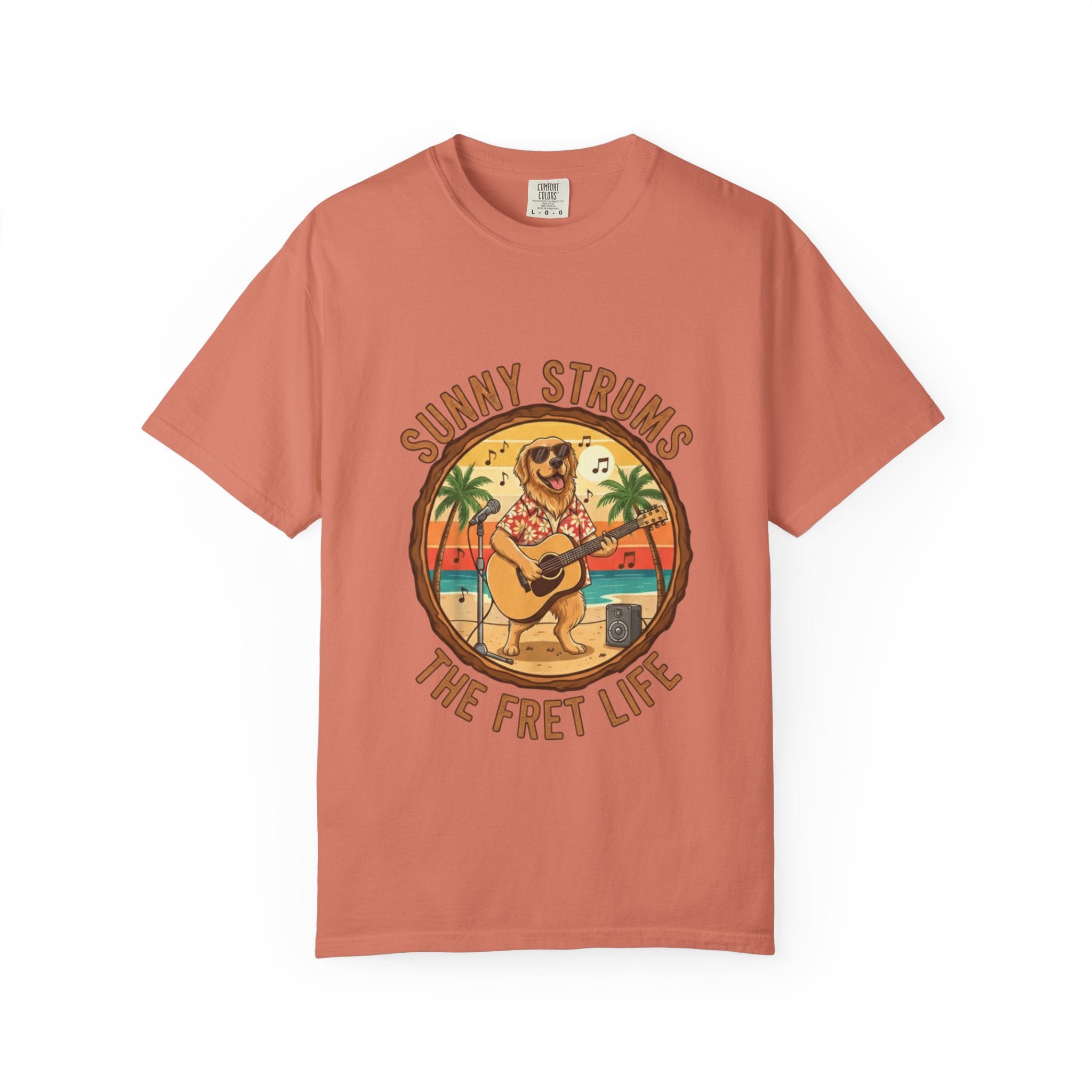 Sunny Strums: Golden Retriever Acoustic Serenade Tee