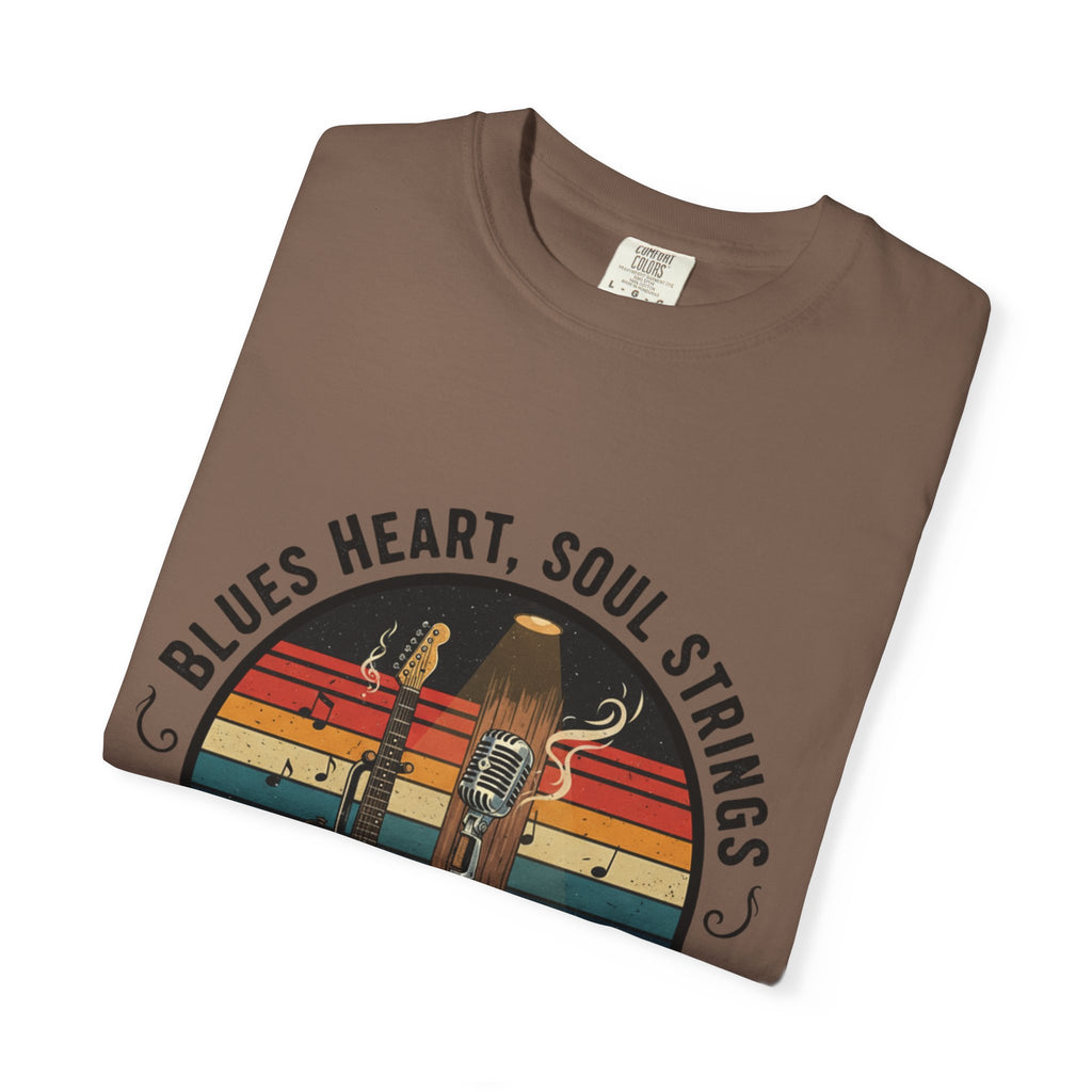 Blues Heart, Soul Strings: The Fret Life Classic Tee