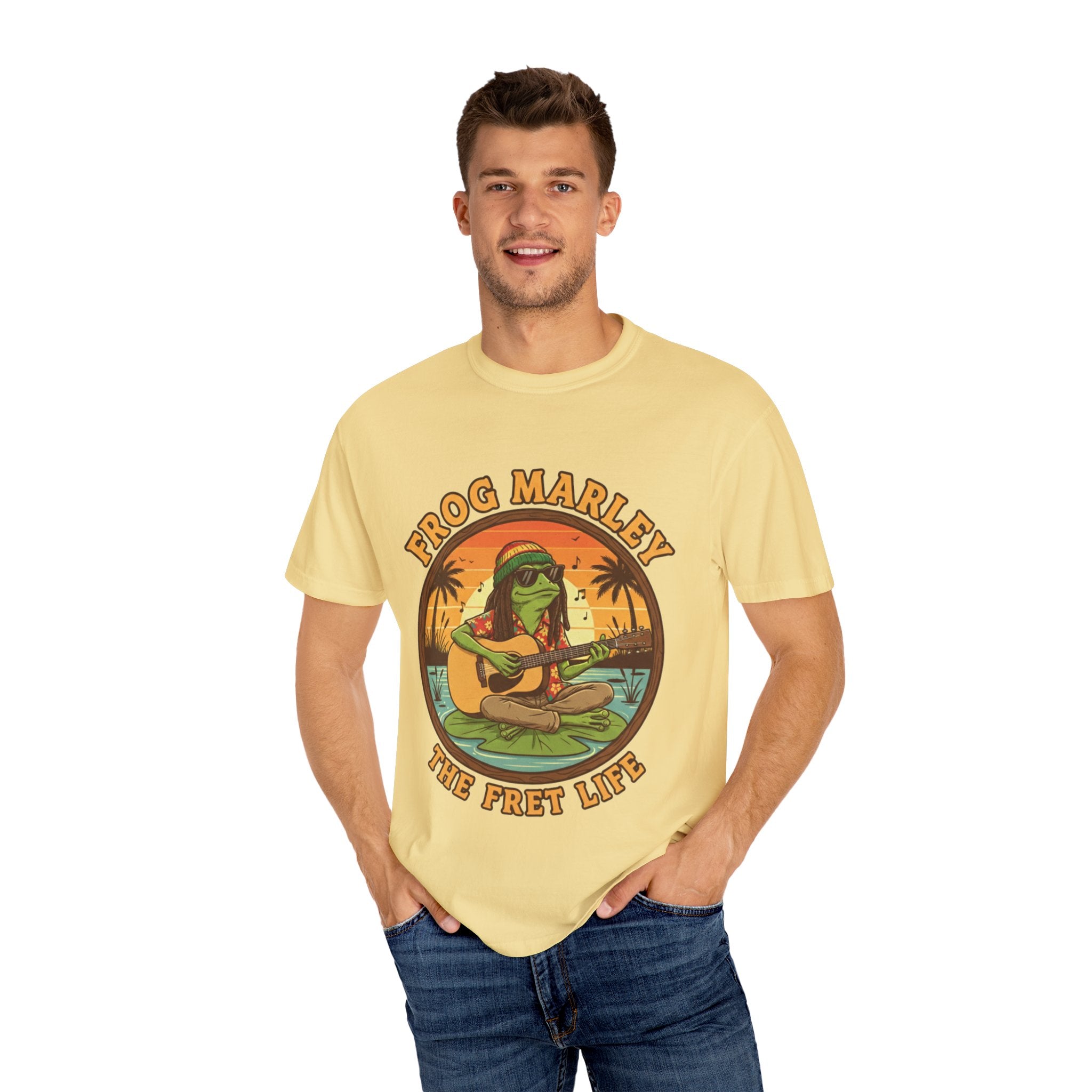Frog Marley: Reggae Ribbit Rhythms Fret Life Tee
