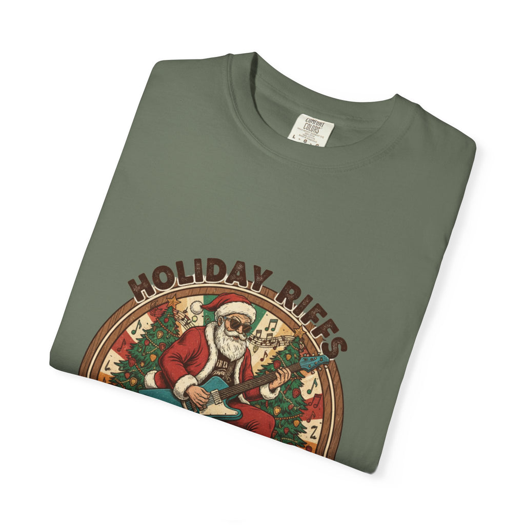 Holiday Riffs T-Shirt | Funny Christmas Guitar Music Tee