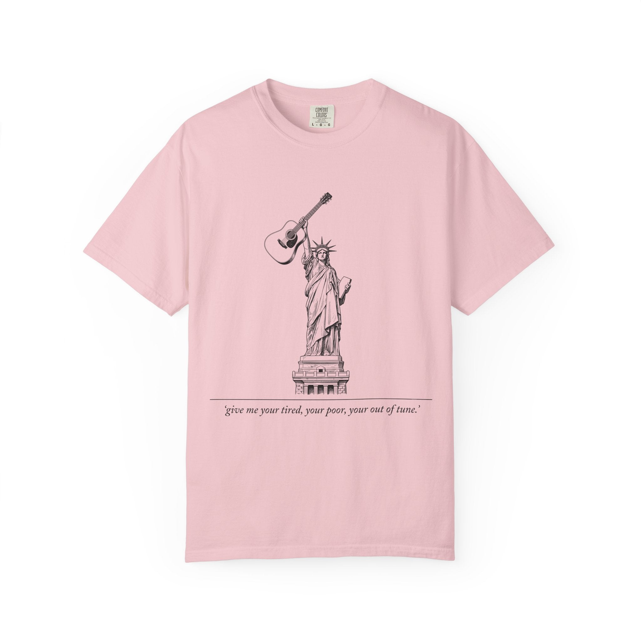 She Led With Six Strings, Not a Flag T-Shirt