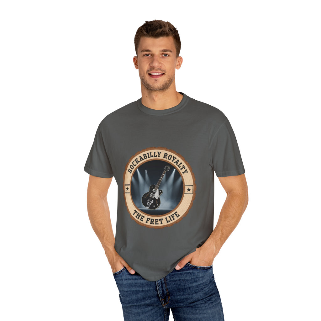 Rockabilly Royalty Tee | Gretsch Duo Jet Falcon Electric Guitar Shirt