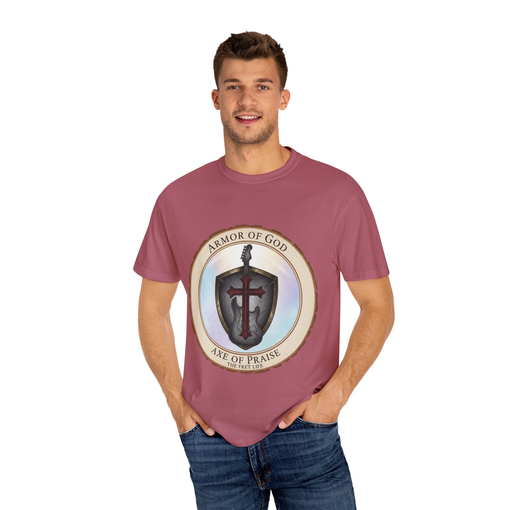 Armor of God T-Shirt | Ephesians 6 Christian Guitarist Tee