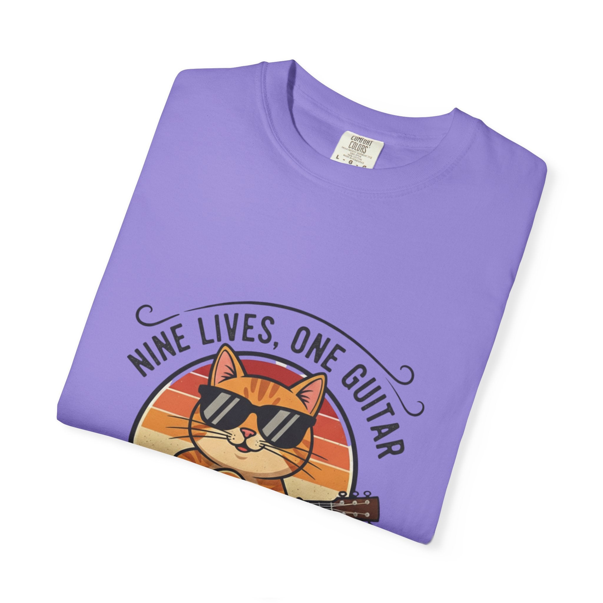 Nine Lives, One Guitar: The Cool Cat Fret Life Tee
