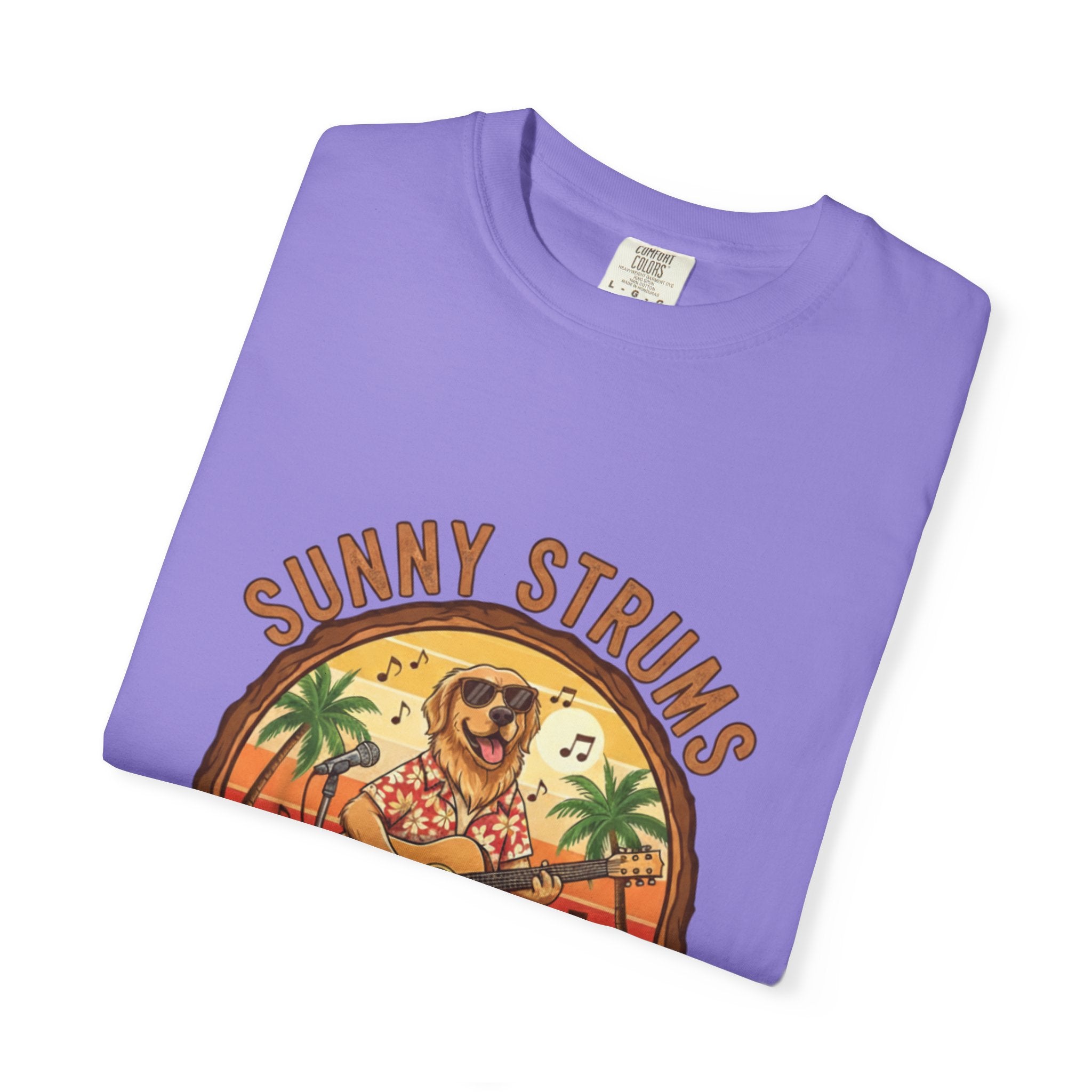Sunny Strums: Golden Retriever Acoustic Serenade Tee
