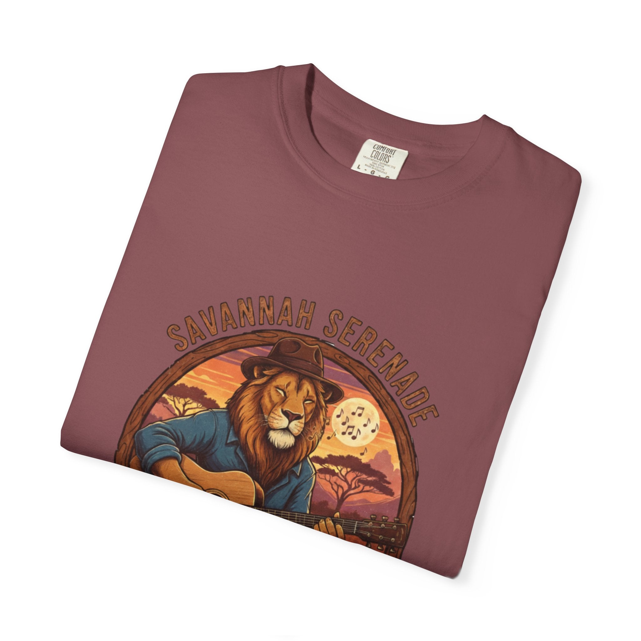 Savannah Serenade: The King of the Jungle's Fret Life Tee