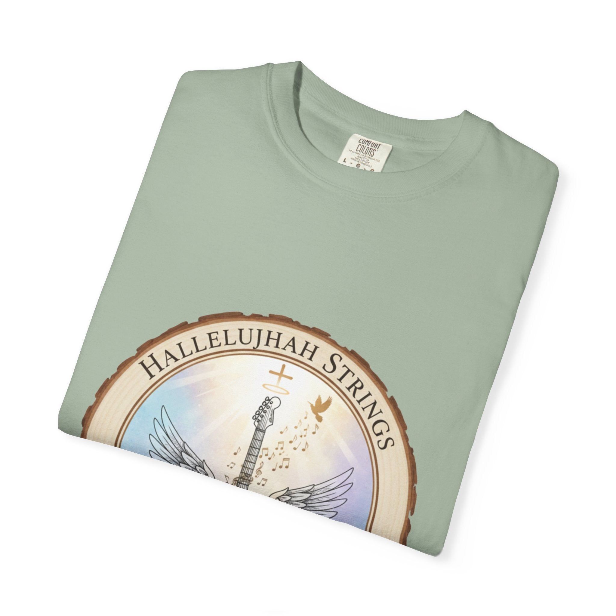 Hallelujah Strings T-Shirt | Christian Worship Guitar Praise Tee