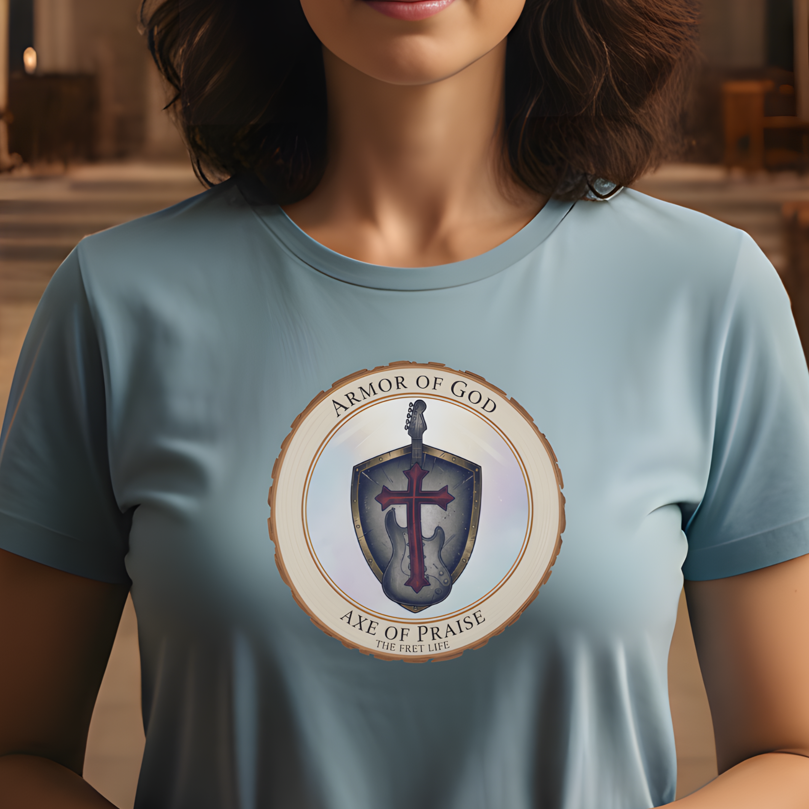 Armor of God T-Shirt | Ephesians 6 Christian Guitarist Tee