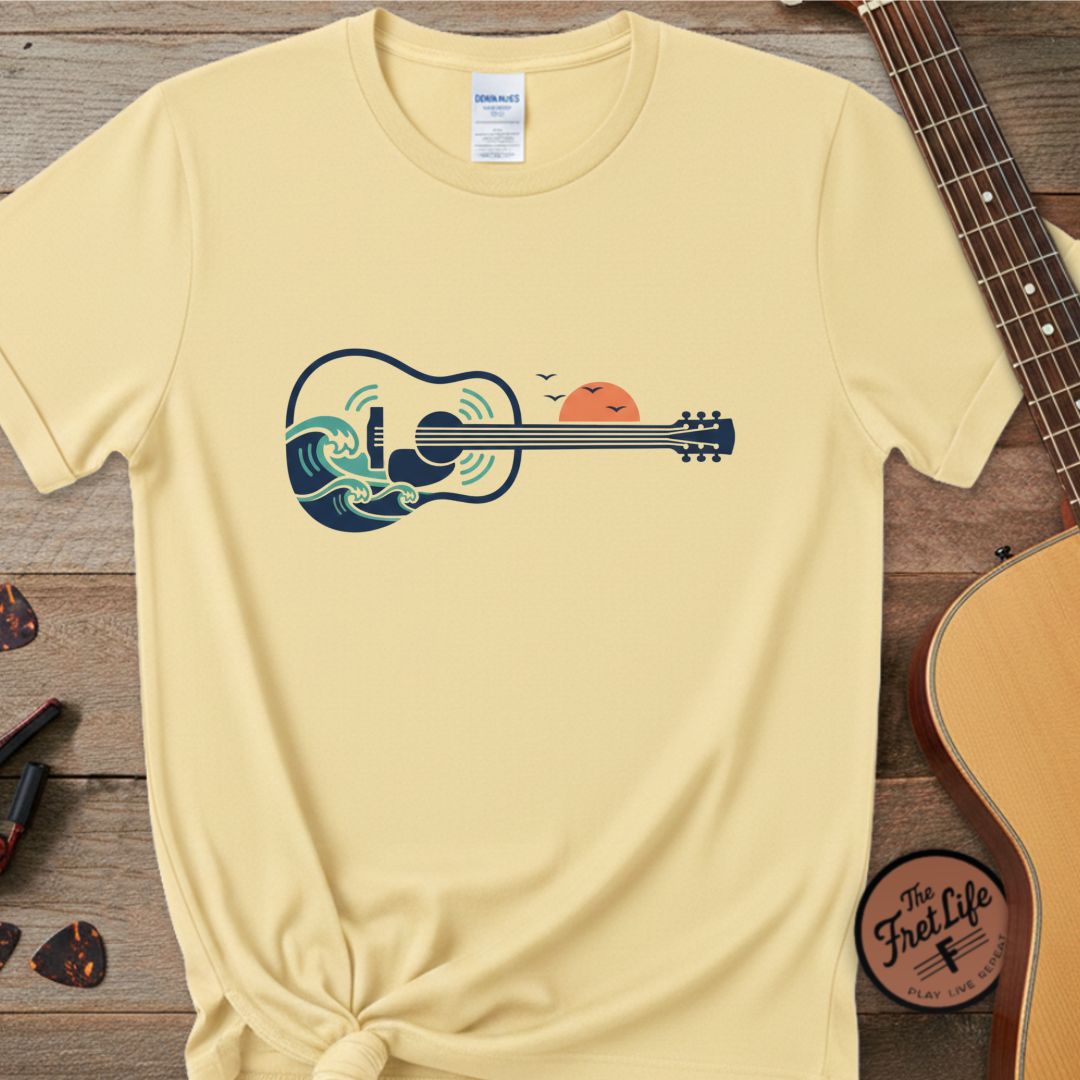 The Solstice Surf Tee | Sunset & Wave Acoustic Design