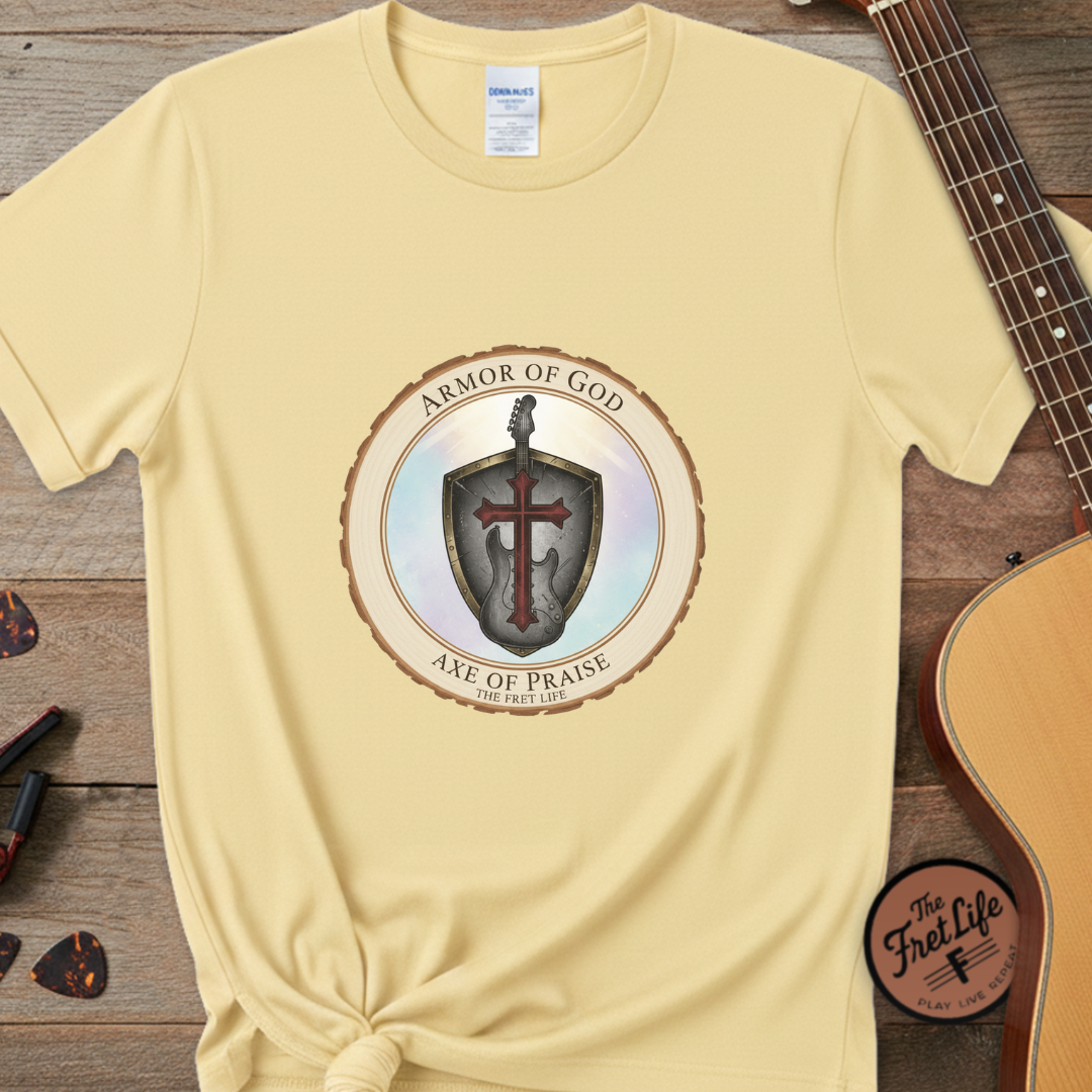 Armor of God T-Shirt | Ephesians 6 Christian Guitarist Tee