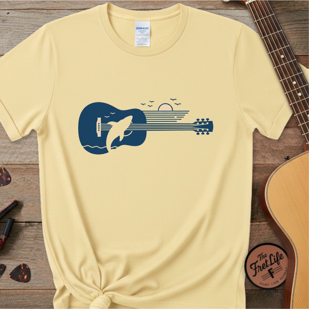 The Deep Blue Breach Tee | Humpback Whale & Nautical Design