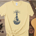 The Beacon Acoustic Tee | Lighthouse & Waves Design