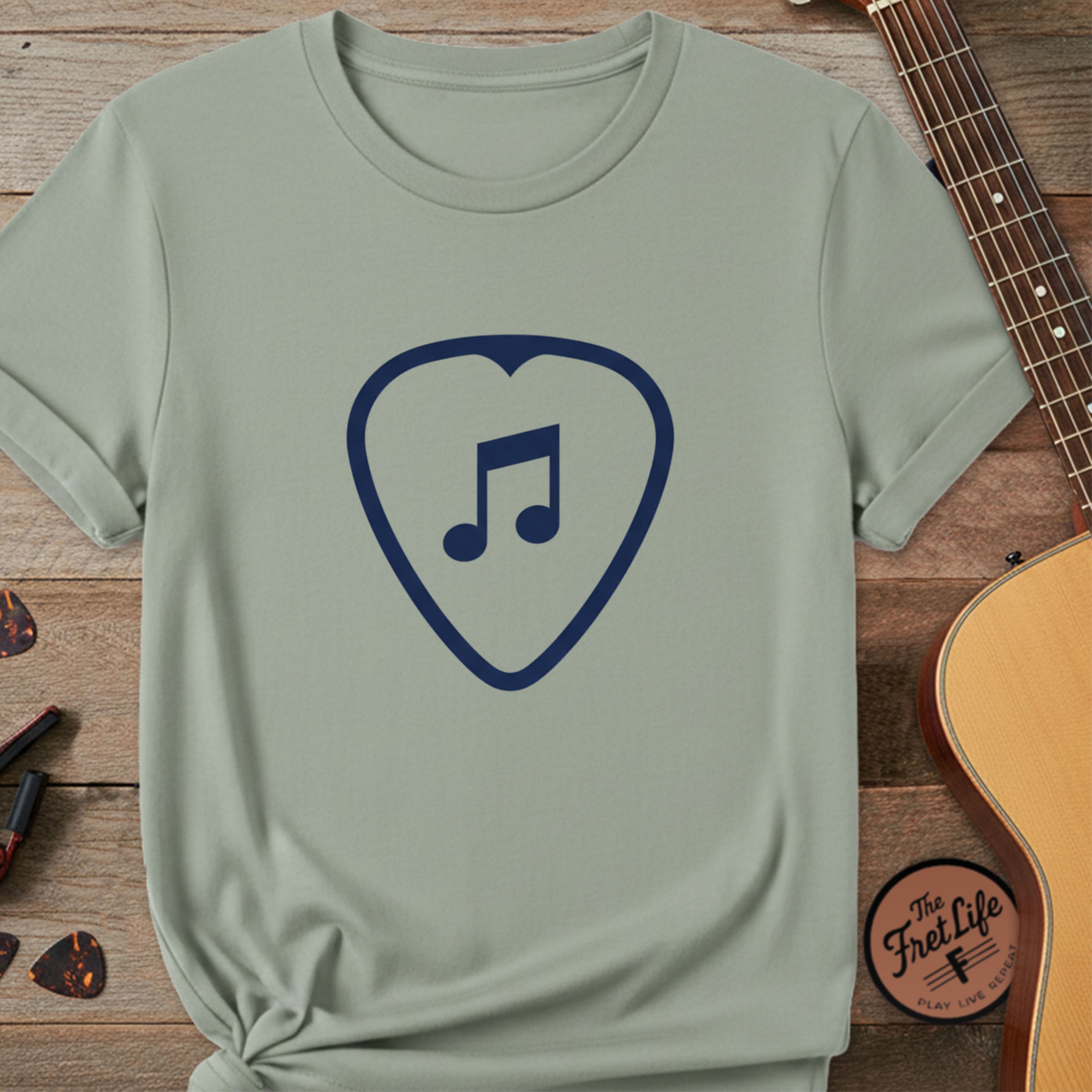 Guitar Pick Heart T-Shirt