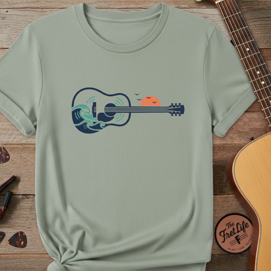 The Solstice Surf Tee | Sunset & Wave Acoustic Design