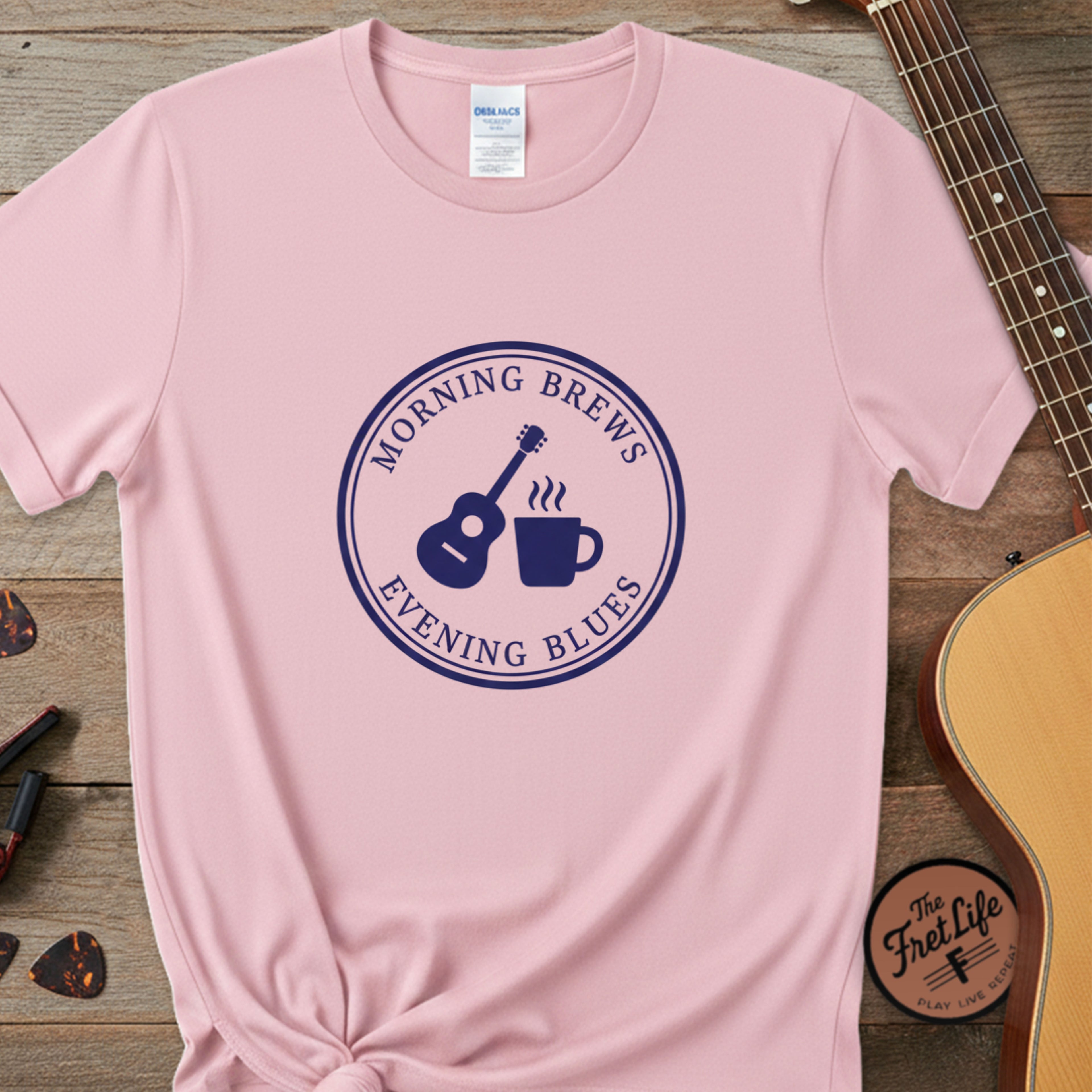Morning Brews, Evening Blues (Vintage) | Premium Tee