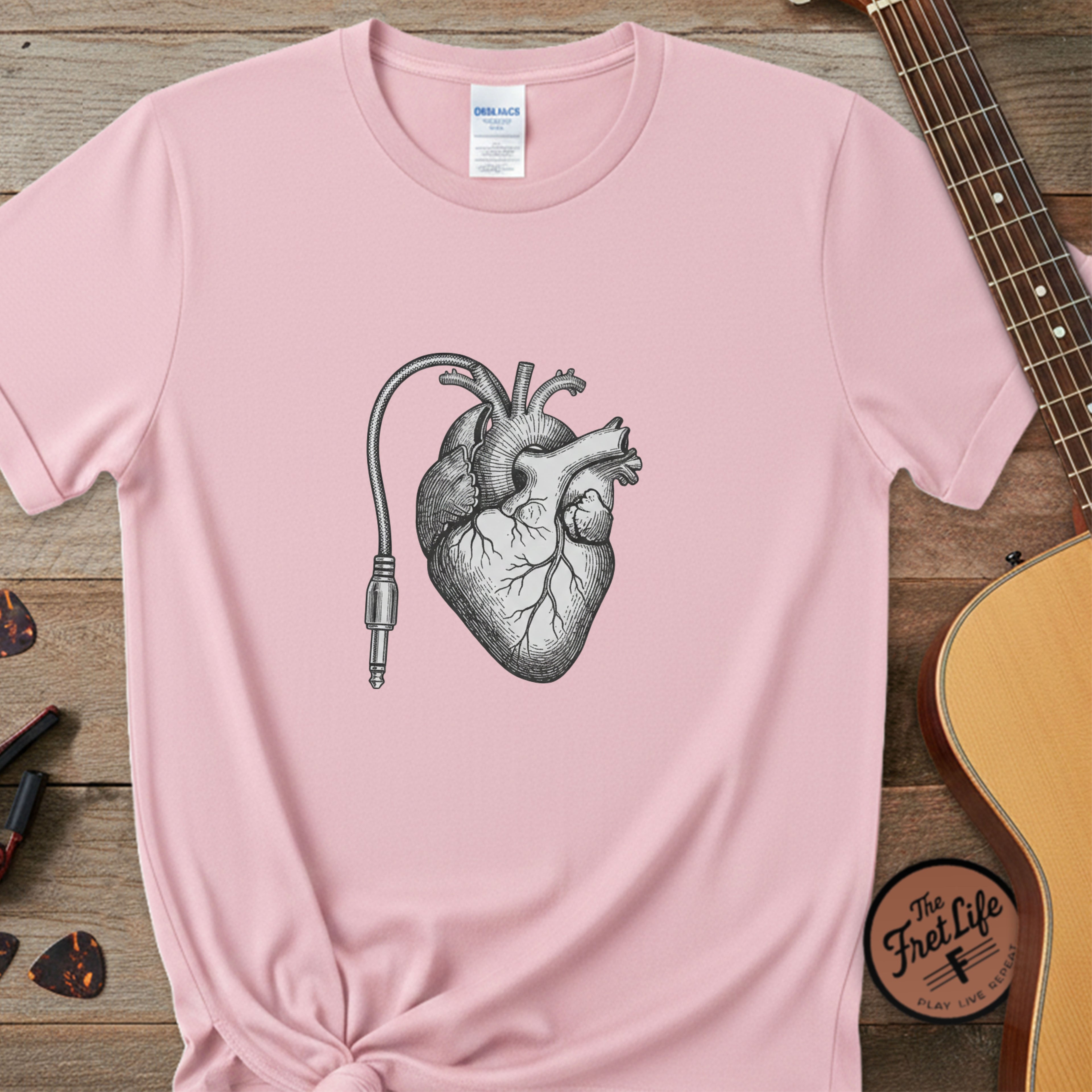 Anatomical Cable Heart T-Shirt