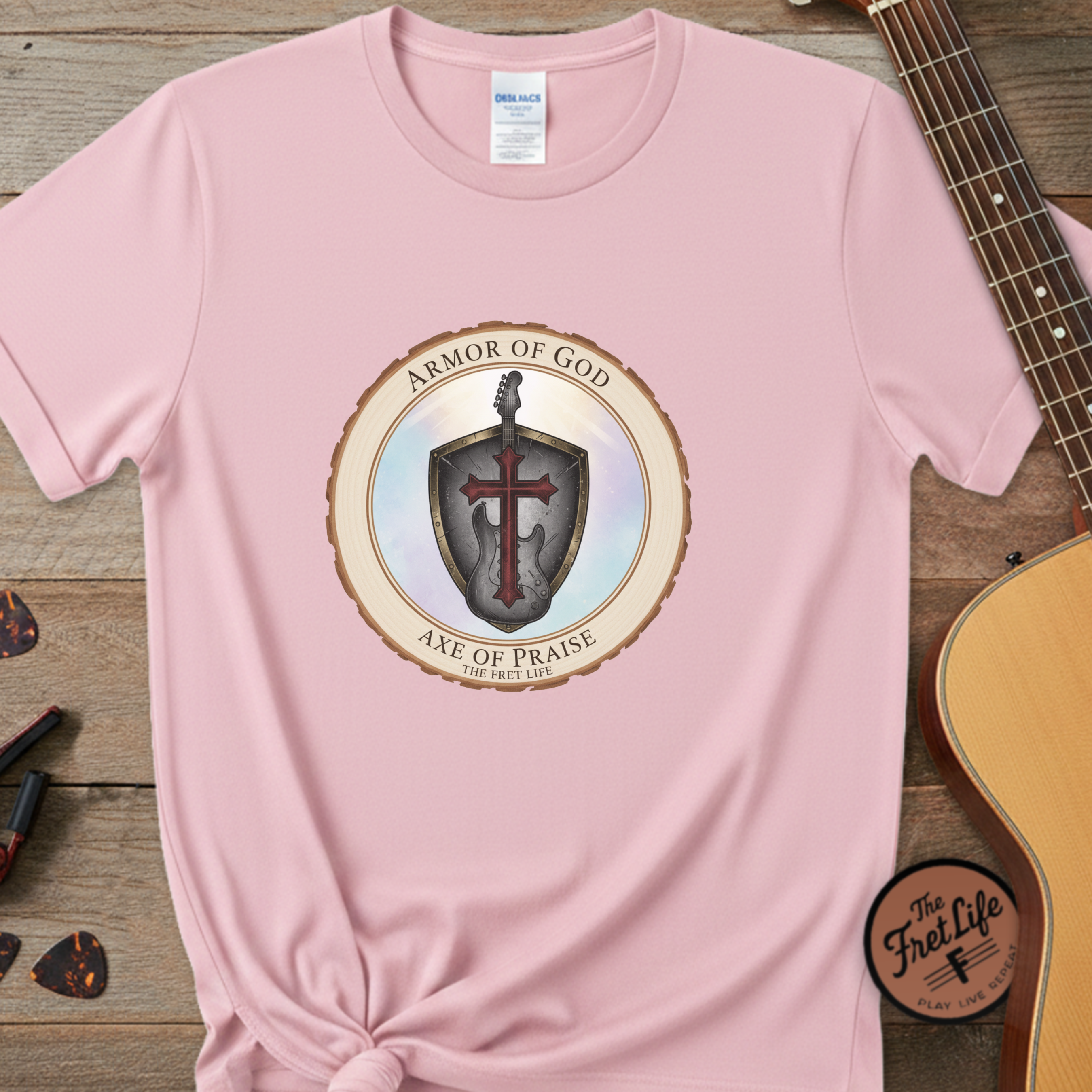 Armor of God T-Shirt | Ephesians 6 Christian Guitarist Tee