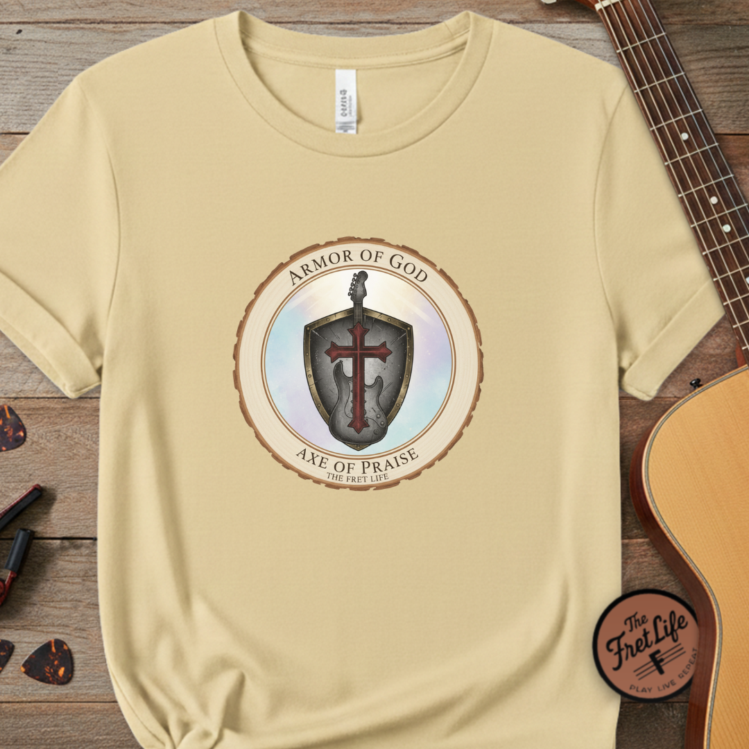 Armor of God T-Shirt | Ephesians 6 Christian Guitarist Tee