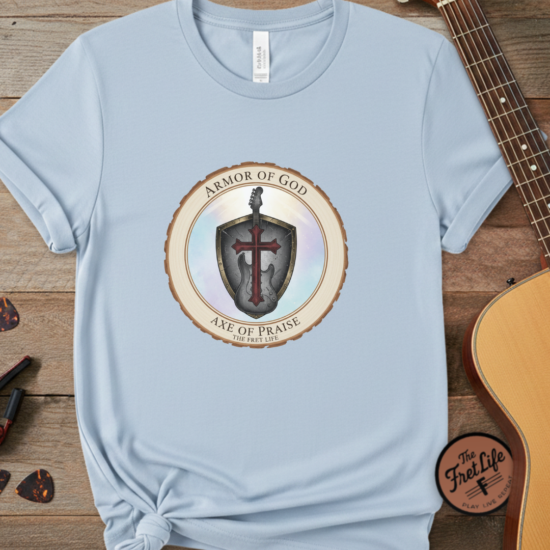 Armor of God T-Shirt | Ephesians 6 Christian Guitarist Tee