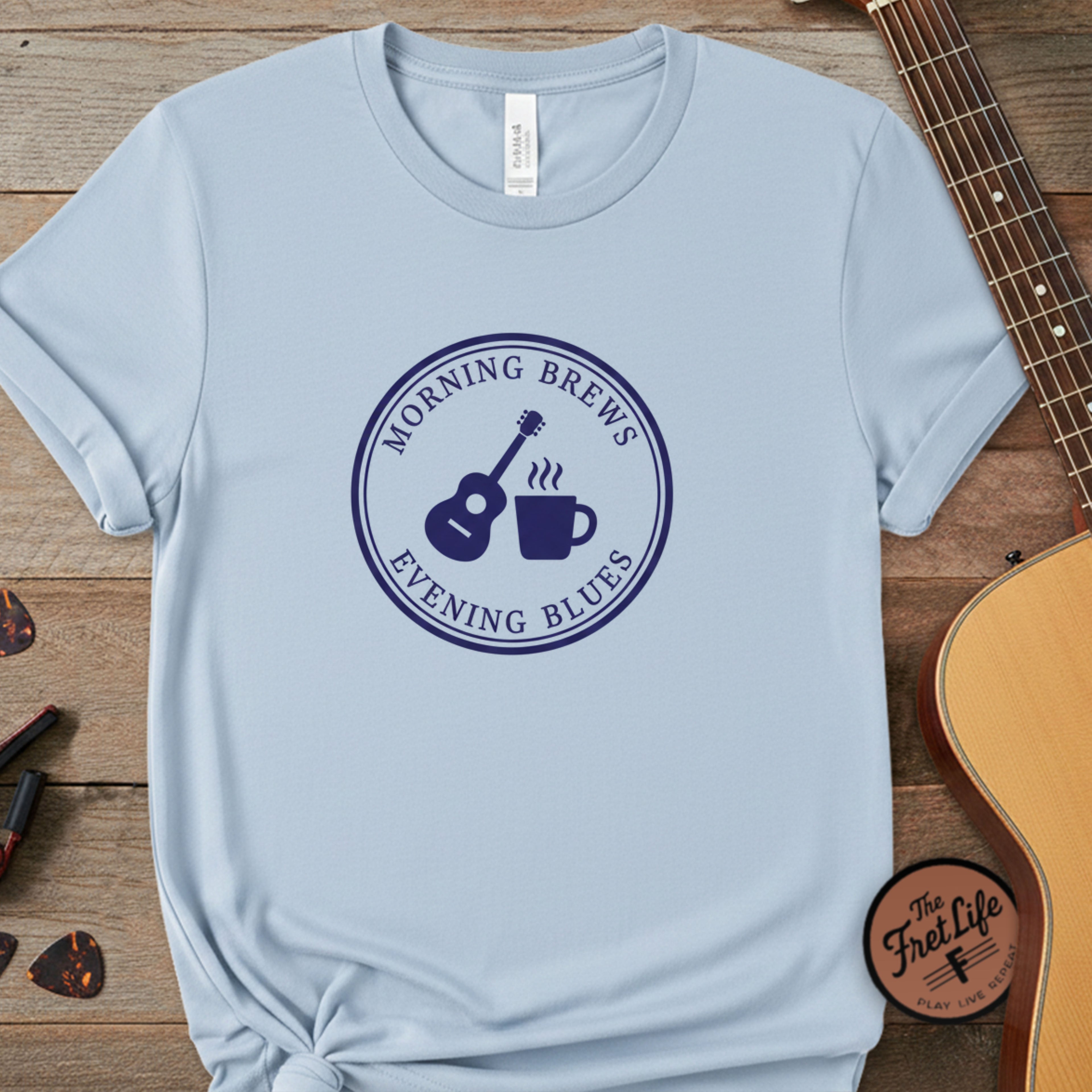 Morning Brews, Evening Blues (Vintage) | Premium Tee