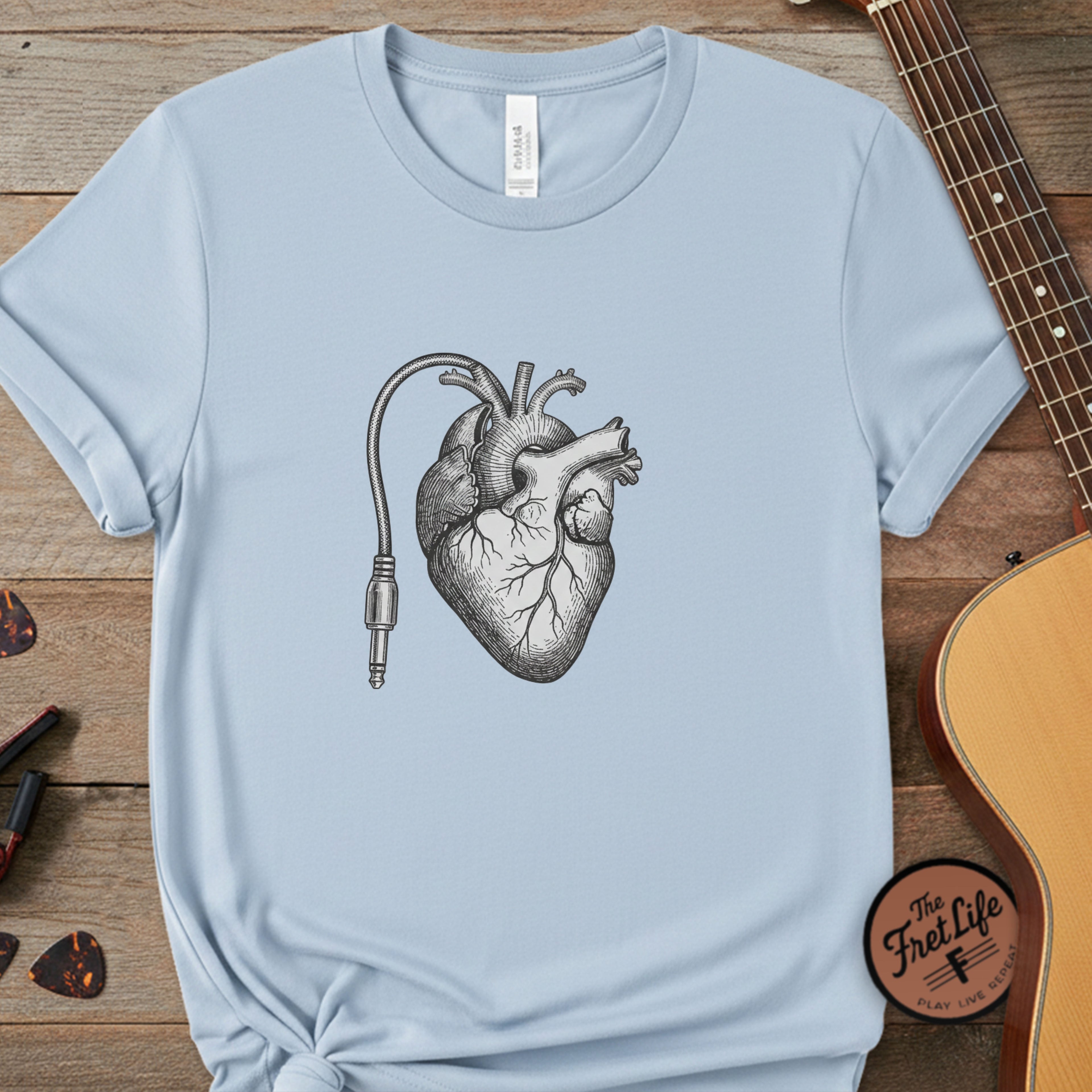 Anatomical Cable Heart T-Shirt