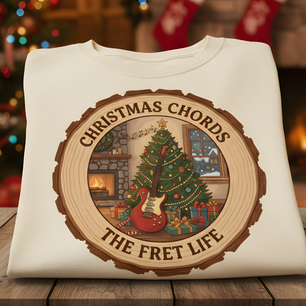 Christmas Chords T-Shirt | Holiday Music Guitar Tee