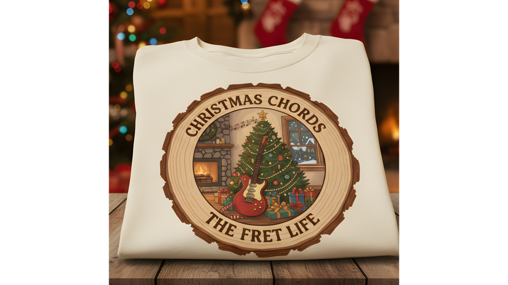 Christmas Chords T-Shirt | Holiday Music Guitar Tee