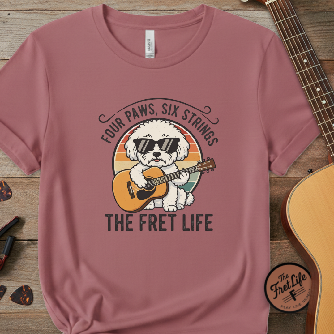 Four Paws, Six Strings: The Dog House Blues Tee