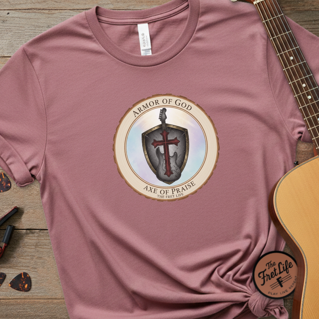 Armor of God T-Shirt | Ephesians 6 Christian Guitarist Tee