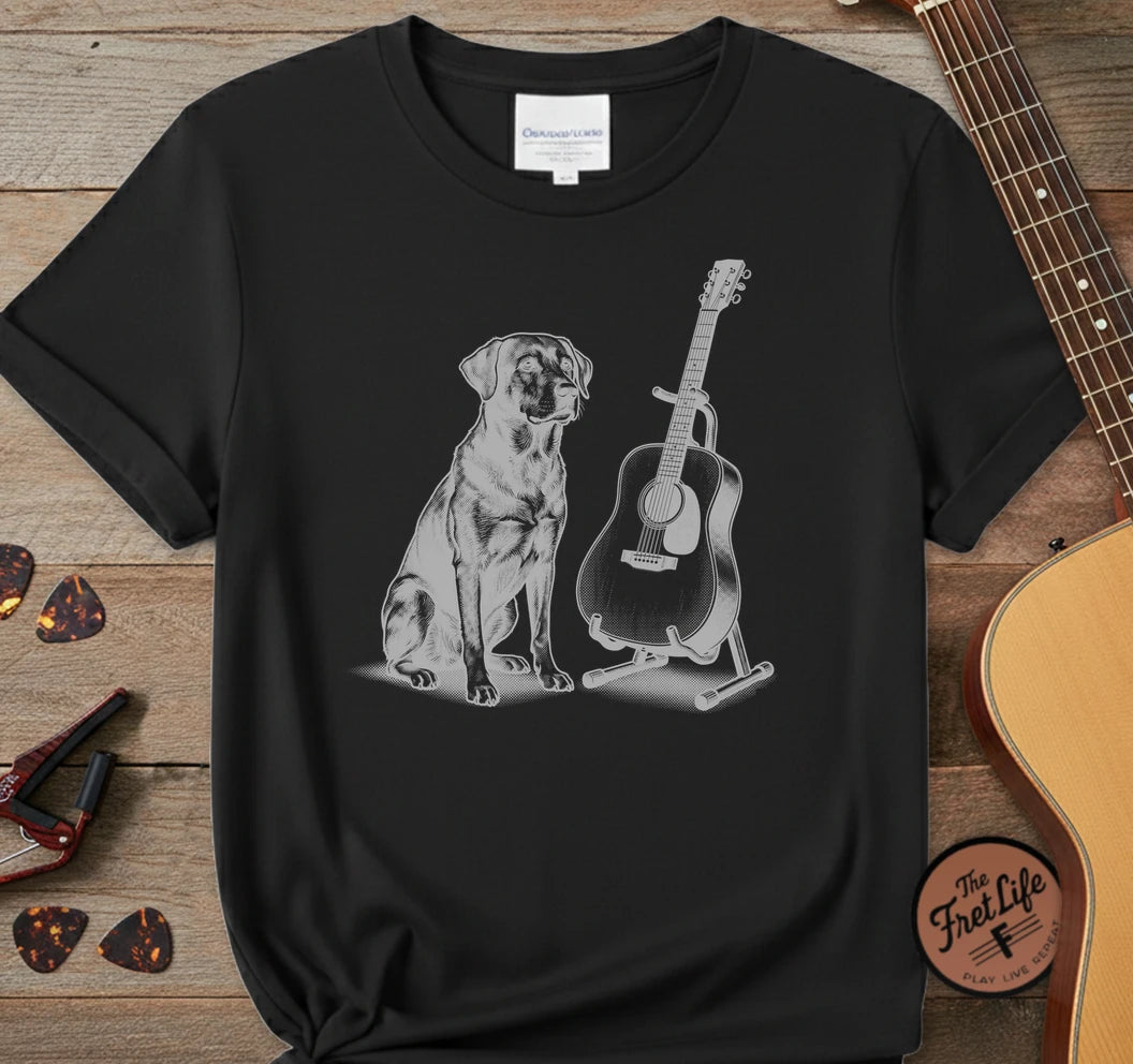 Dog and Guitar T-Shirt
