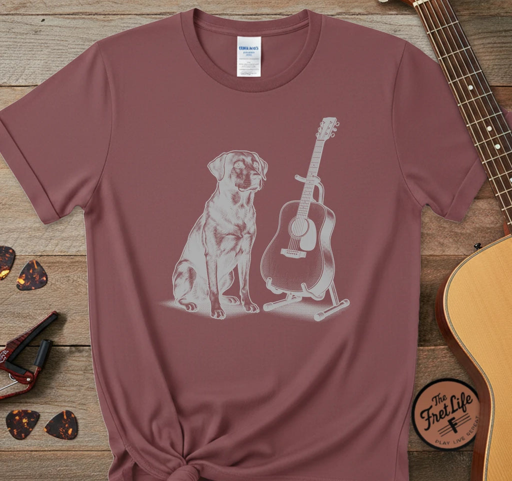 Dog and Guitar T-Shirt