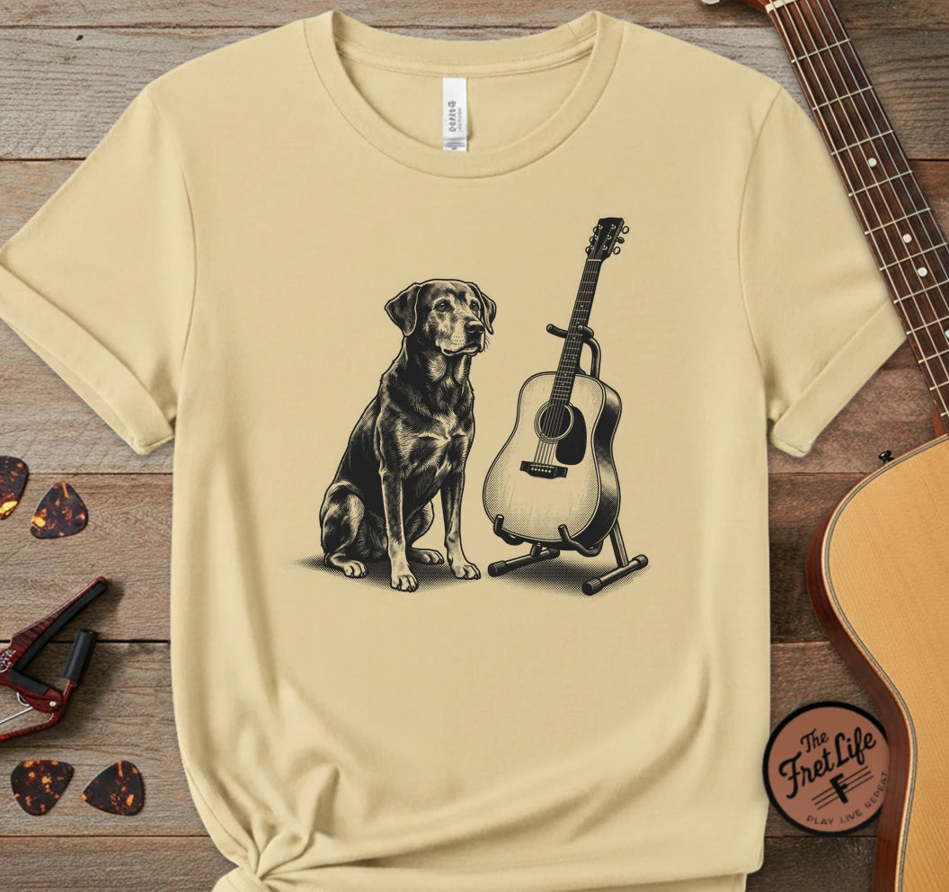 Dog and Guitar T-Shirt