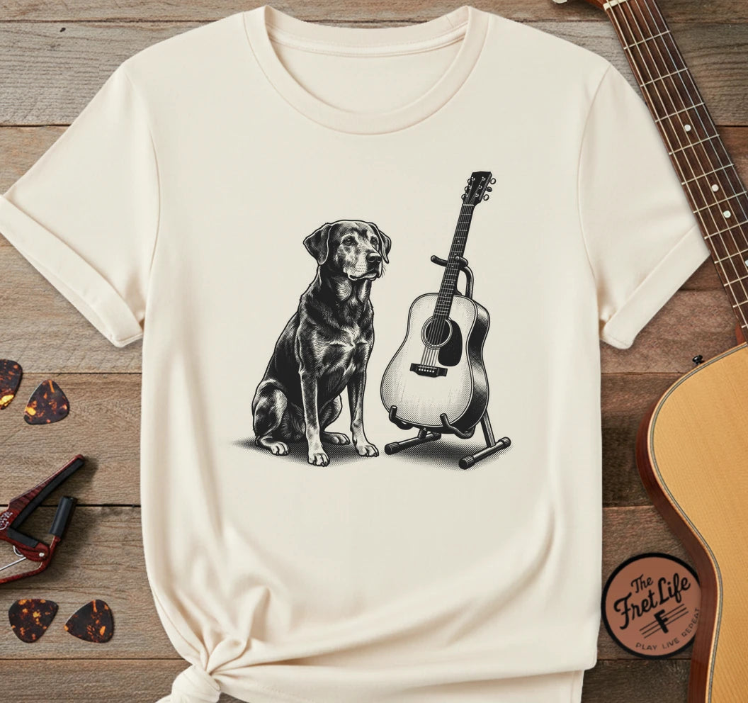 Dog and Guitar T-Shirt